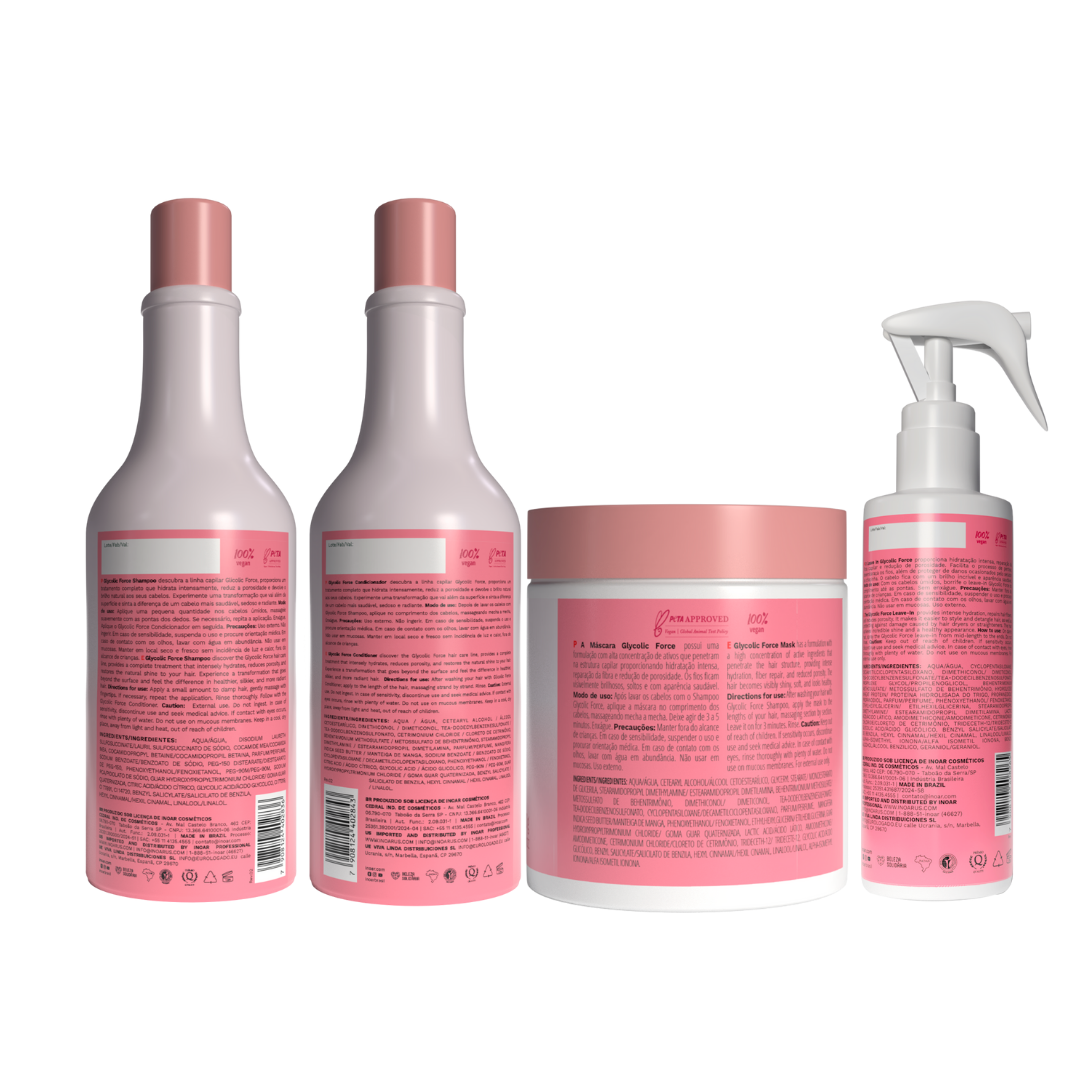 INOAR Greitai besiriebaluojančių plaukų rutina