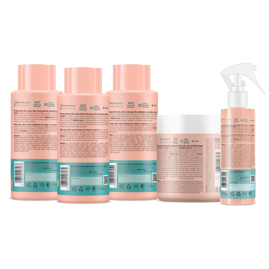 INOAR Garbanotų plaukų rutina