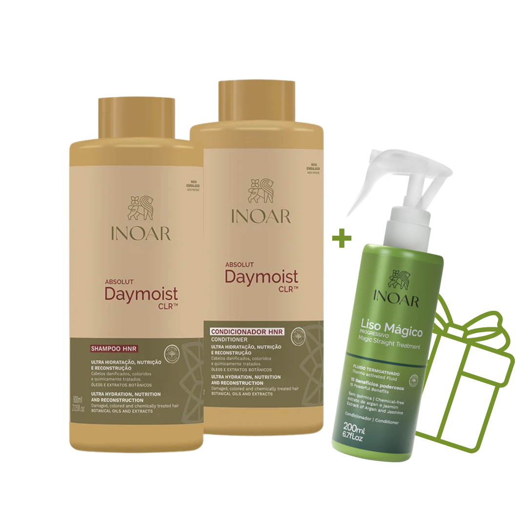 Daymoist šampūno ir kondicionieriaus rinkinys 2x800ml + DOVANA