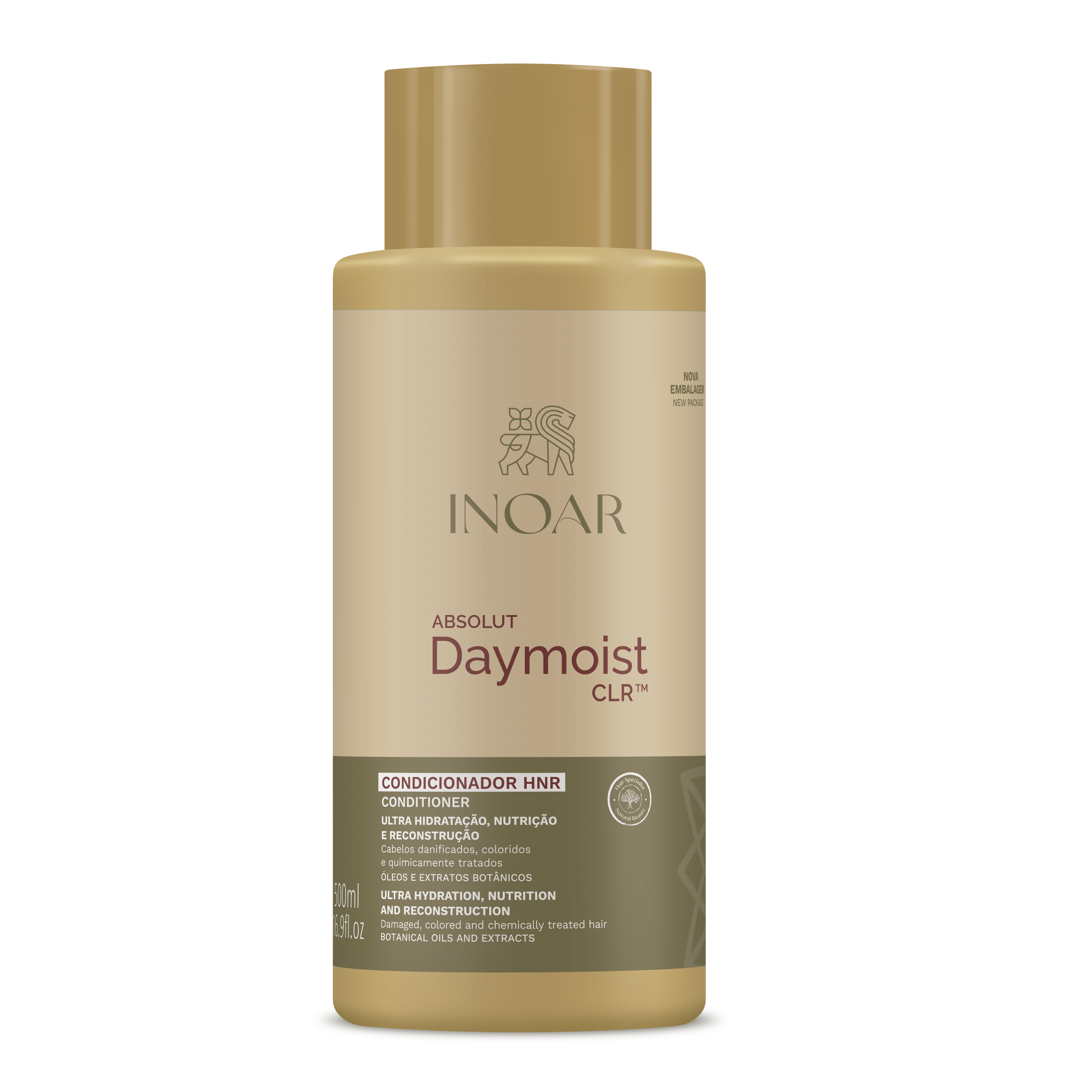 INOAR Absolut Daymoist Conditioner - kondicionierius chemiškai pažeistiems plaukams