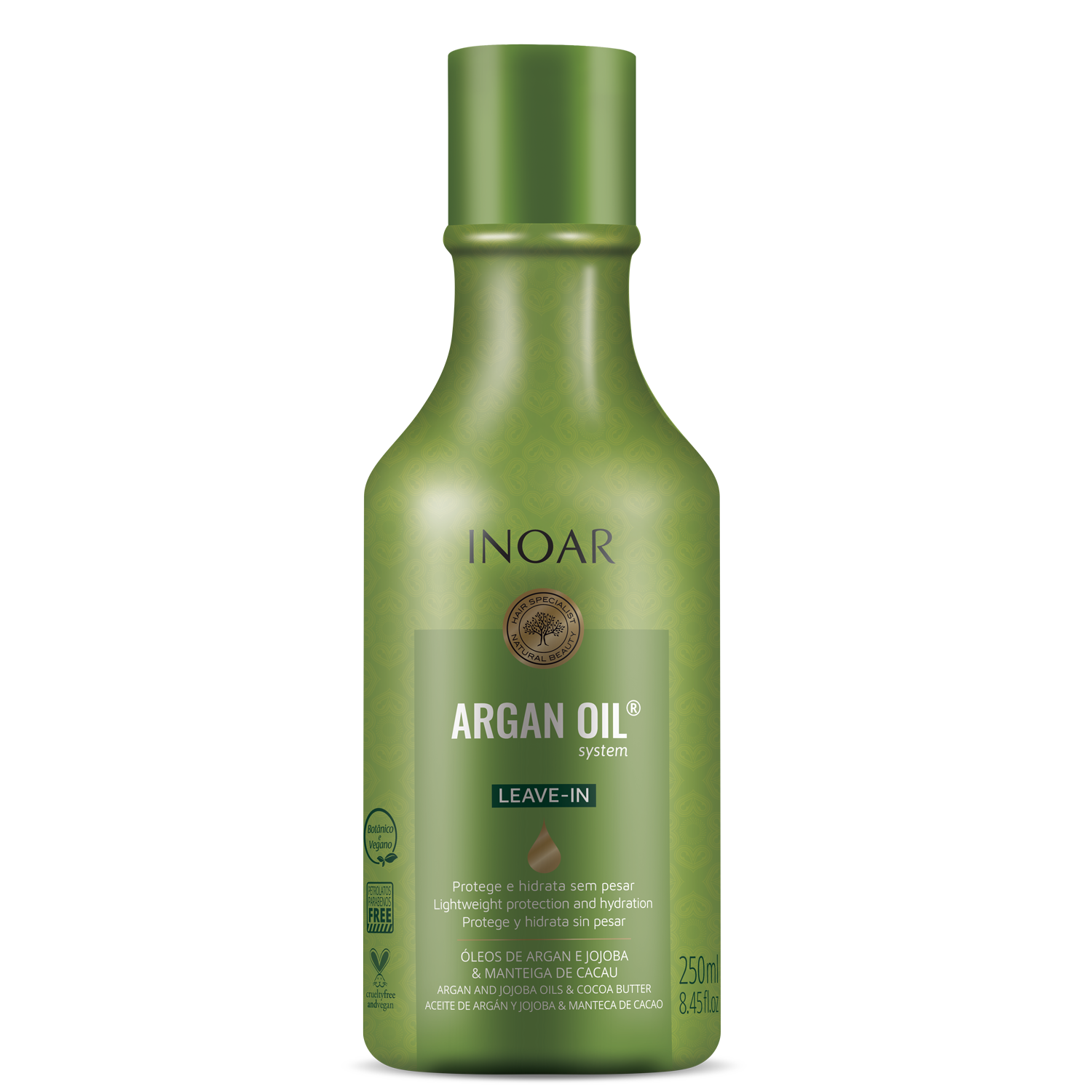 INOAR Argan Oil Leave-in - nenuplaunamas balzamas su argano aliejumi