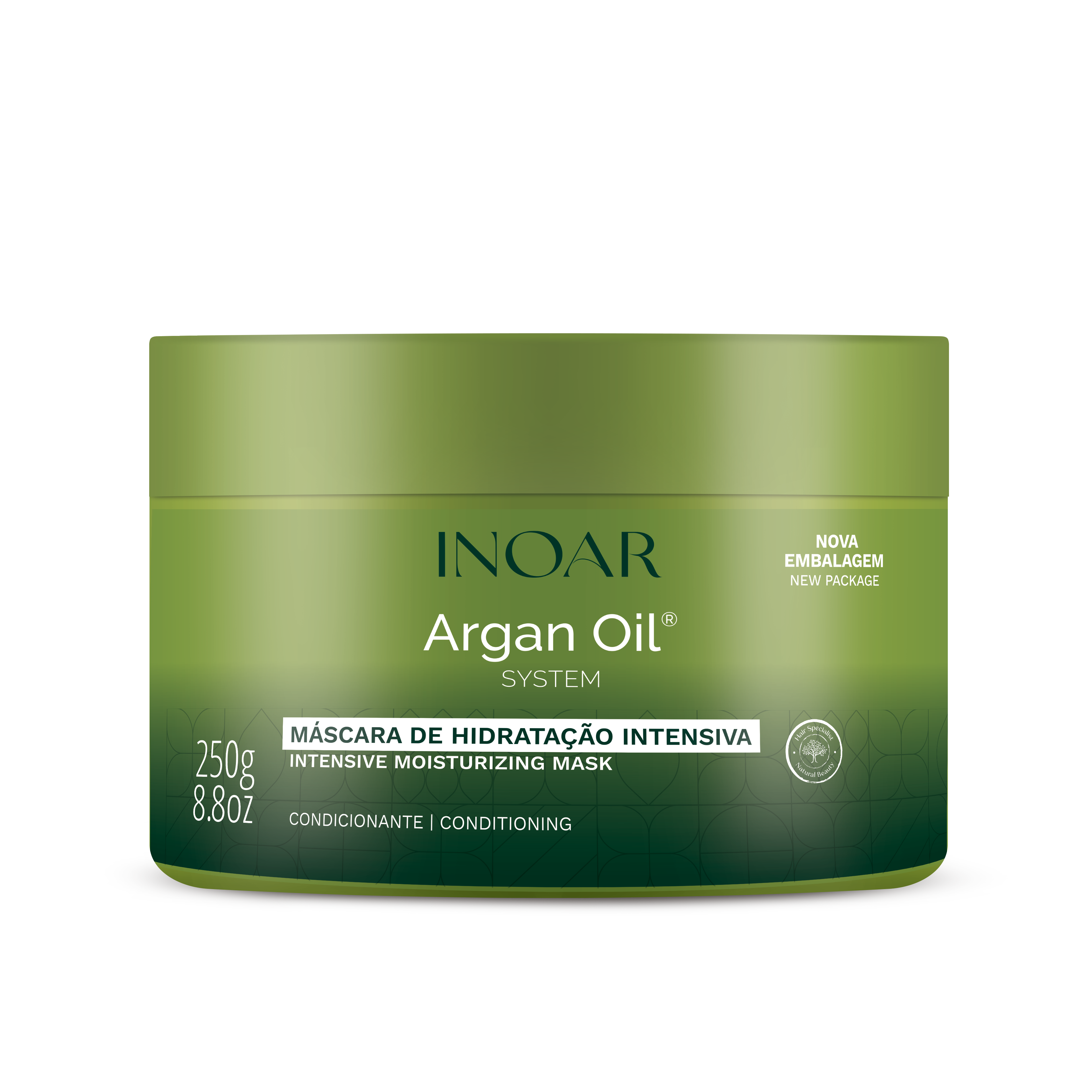 INOAR Argan Oil Mask - intensyviai drėkinanti plaukų kaukė su Argano aliejumi 250 ml