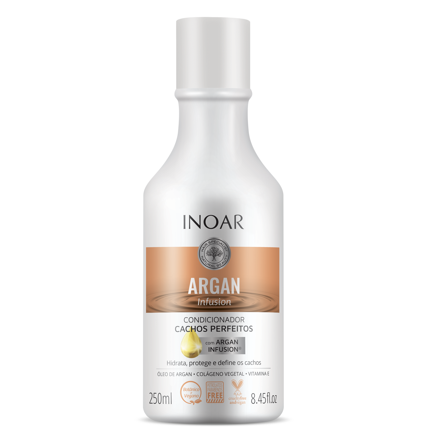 INOAR Argan Infusion Perfect Curls Conditioner - kondicionierius tobuloms garbanoms 250 ml