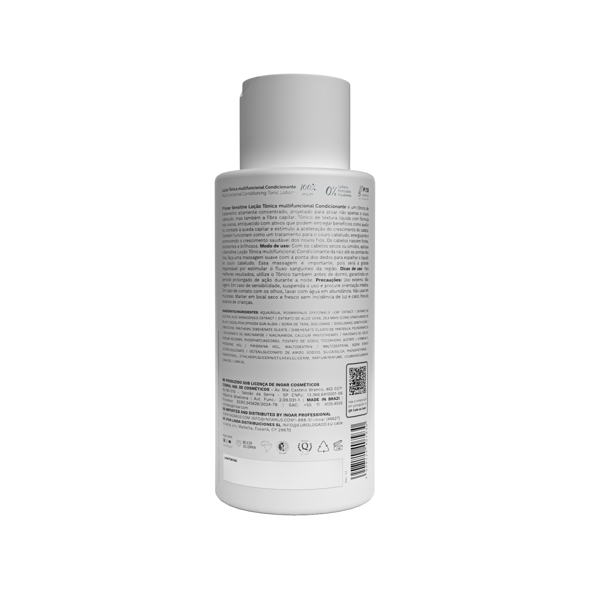 INOAR Sensitine - plaukus valantis kremas (3 in 1) 400 ml