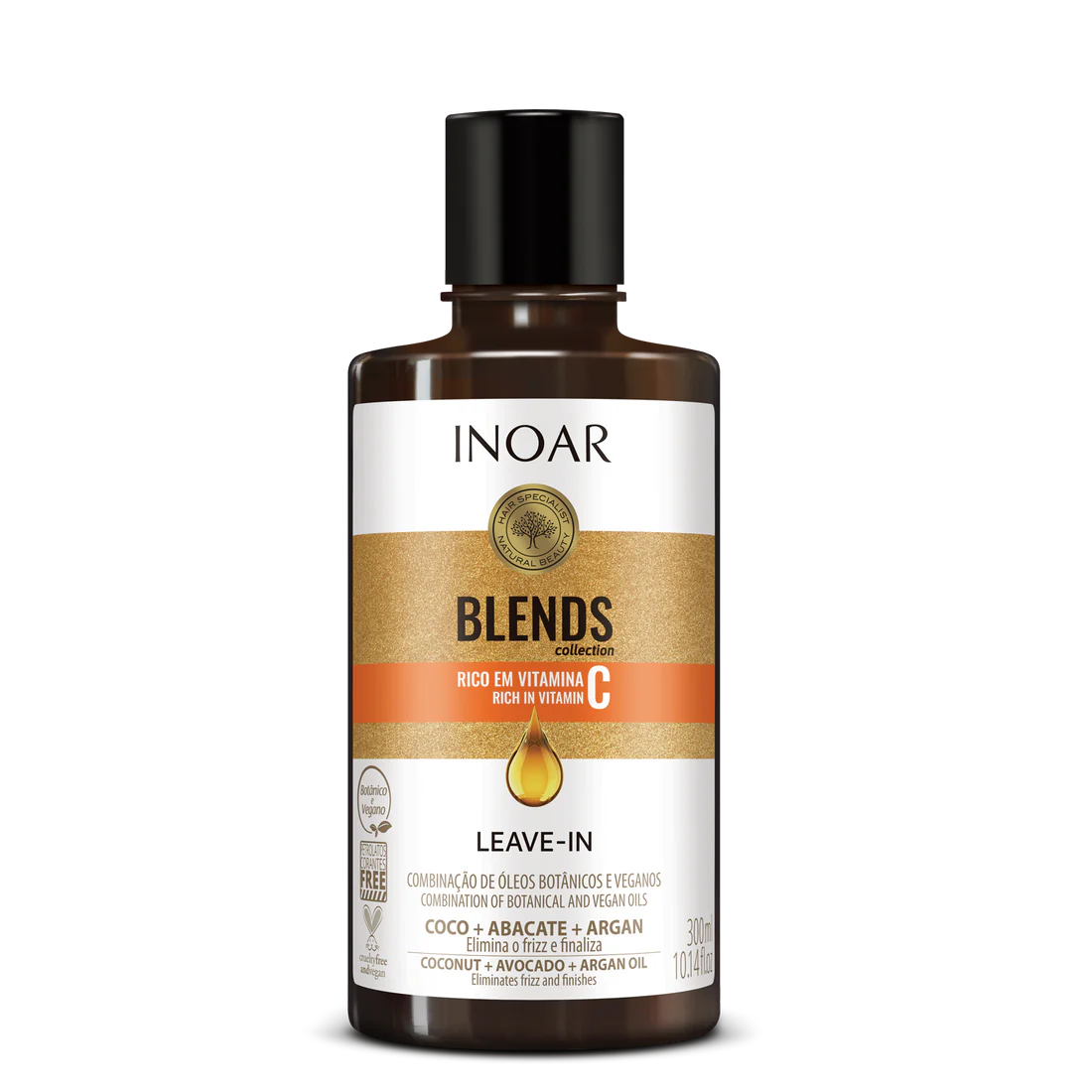 INOAR Blends Leave-in - nenuplaunamas balzamas su vitaminu C
