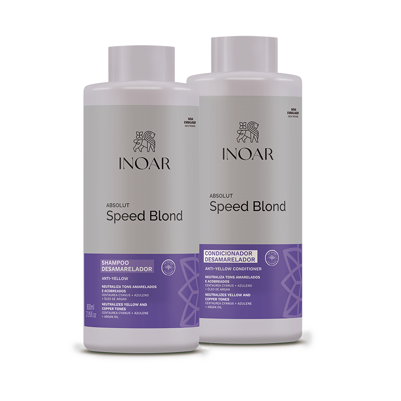 INOAR Absolut Speed Blond Duo Kit - priemonių rinkinys šviesiems plaukams