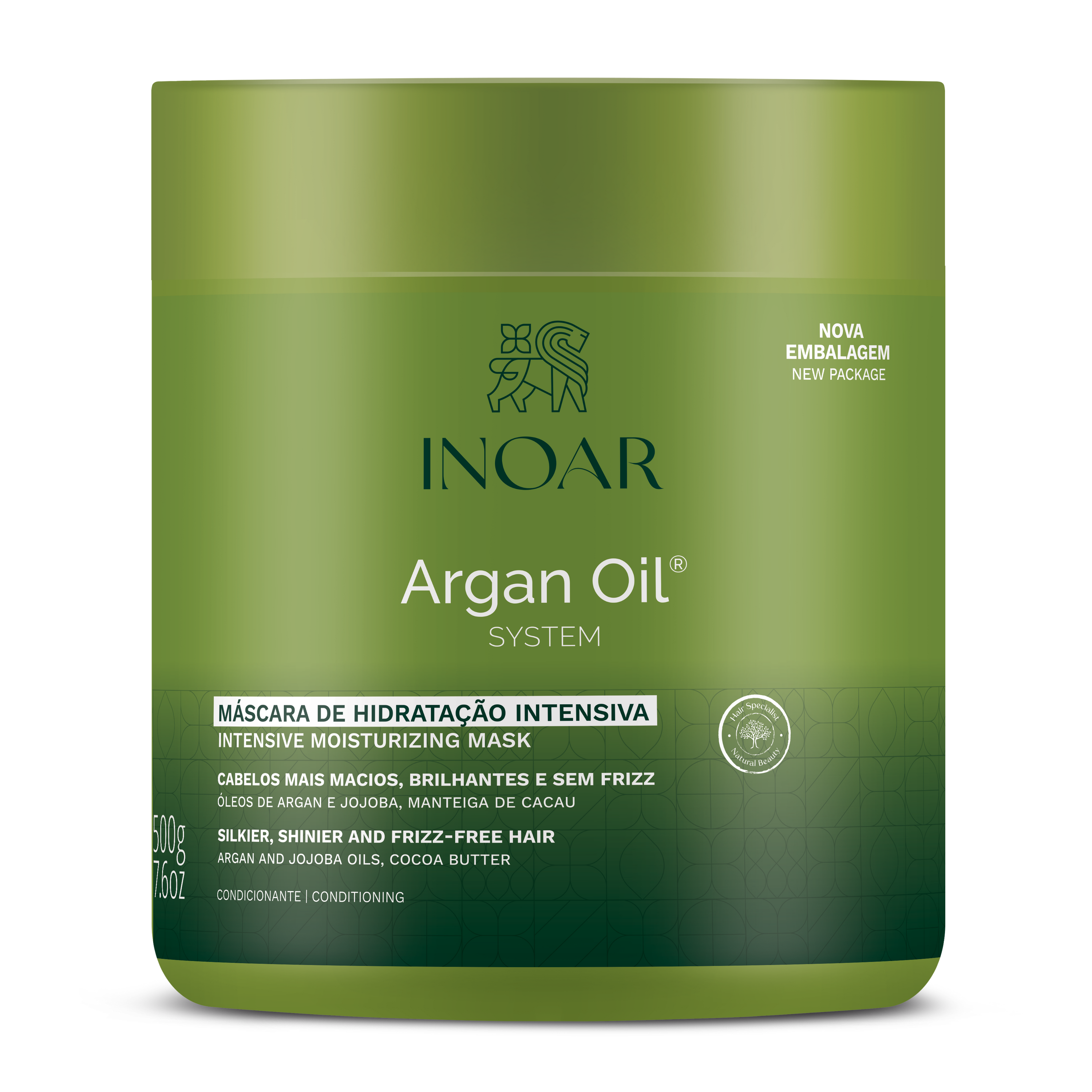 INOAR Argan Oil Mask - intensyviai drėkinanti plaukų kaukė su Argano aliejumi