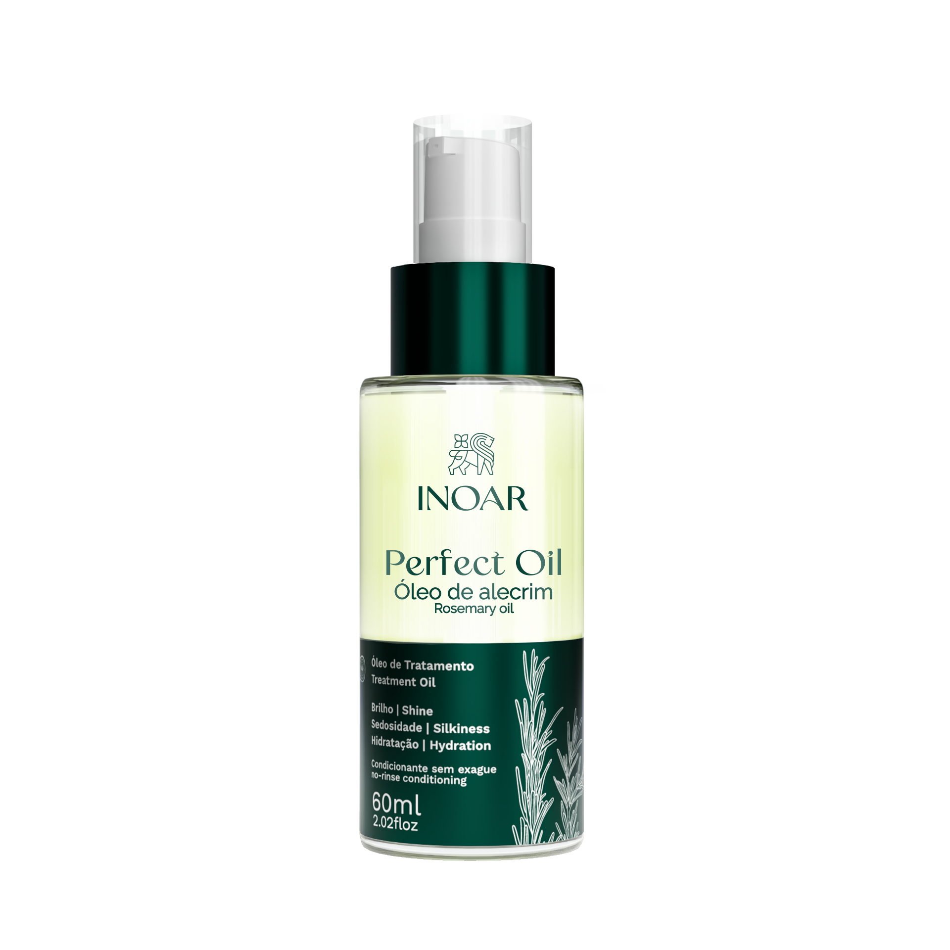 INOAR Rosemary Perfect Oil - rozmarinų aliejus plaukams 60 ml