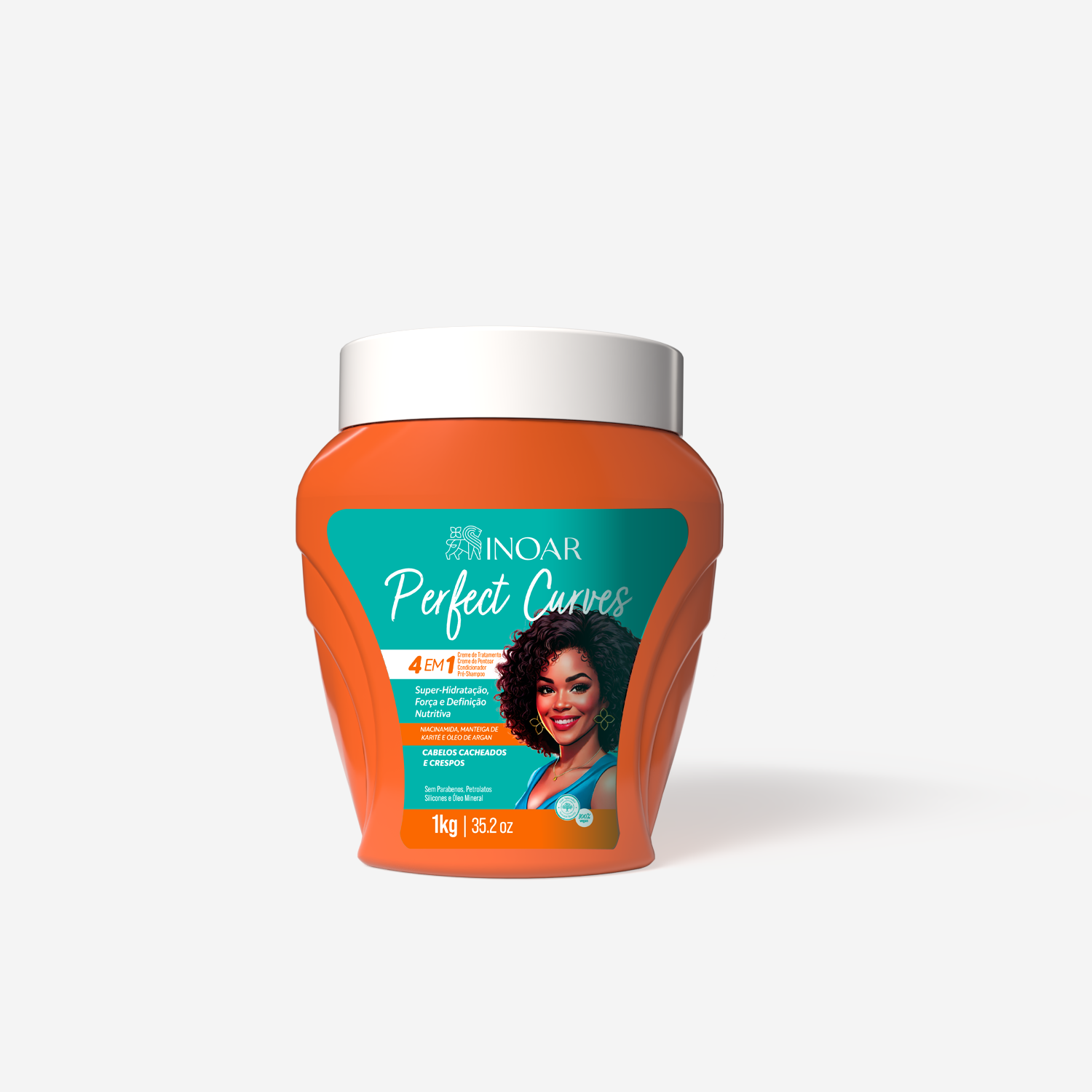 INOAR Multifunctional Cream Perfect Curls - multifunkcinis tobulų garbanų kremas 1000 g