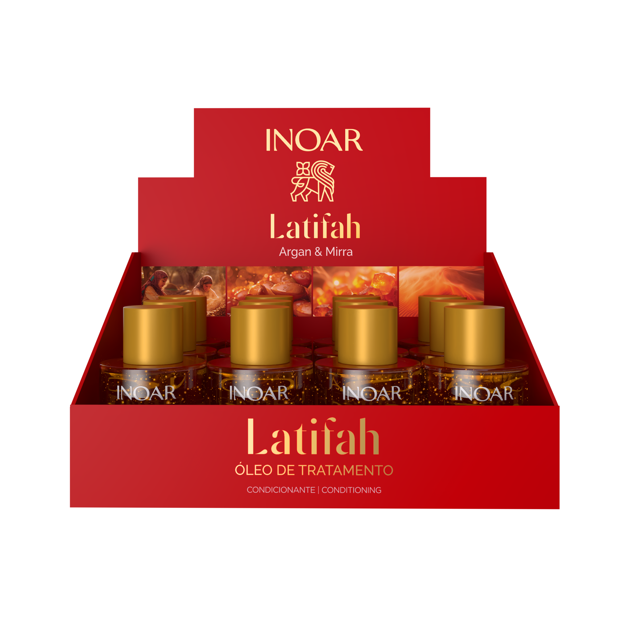INOAR Latifah Oil - spindesio suteikiantis aliejus plaukams