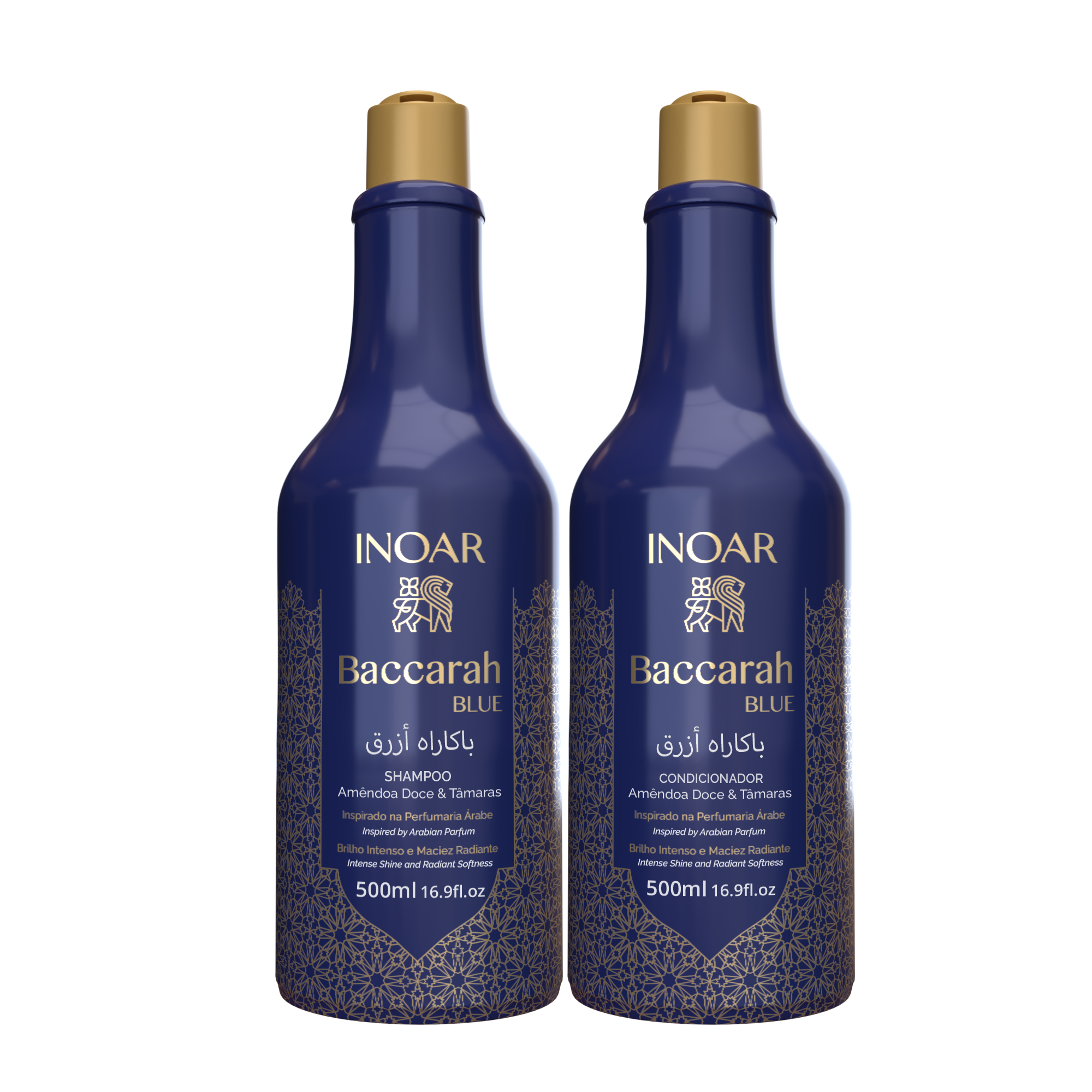 INOAR Baccarah Blue Duo Kit - plaukus maitinančio šampūno ir kondicionieriaus rinkinys