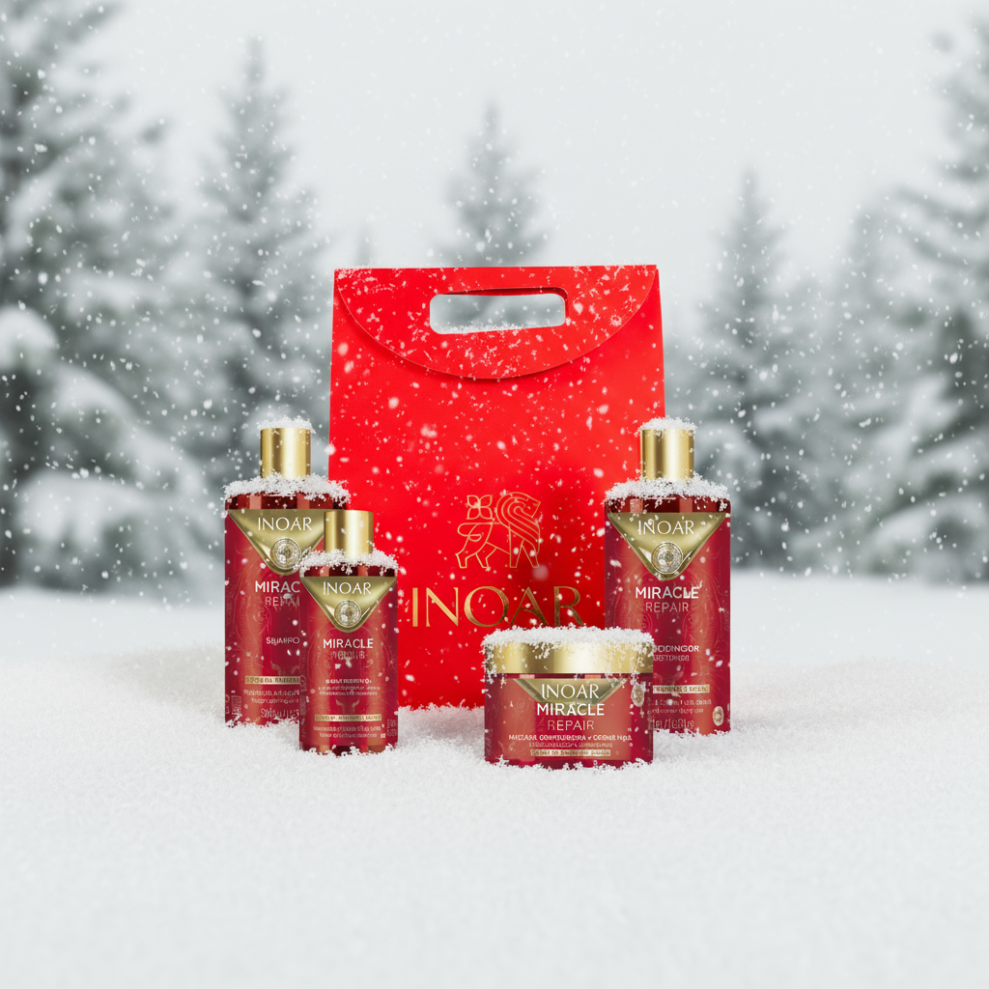 INOAR Kalėdinis Miracle atkuriamasis rinkinys + DOVANA🎁