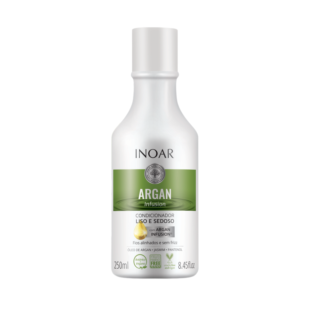 INOAR Argan Infusion Smooth and Silky - glotnių ir švelnių plaukų kondicionierius 250ml