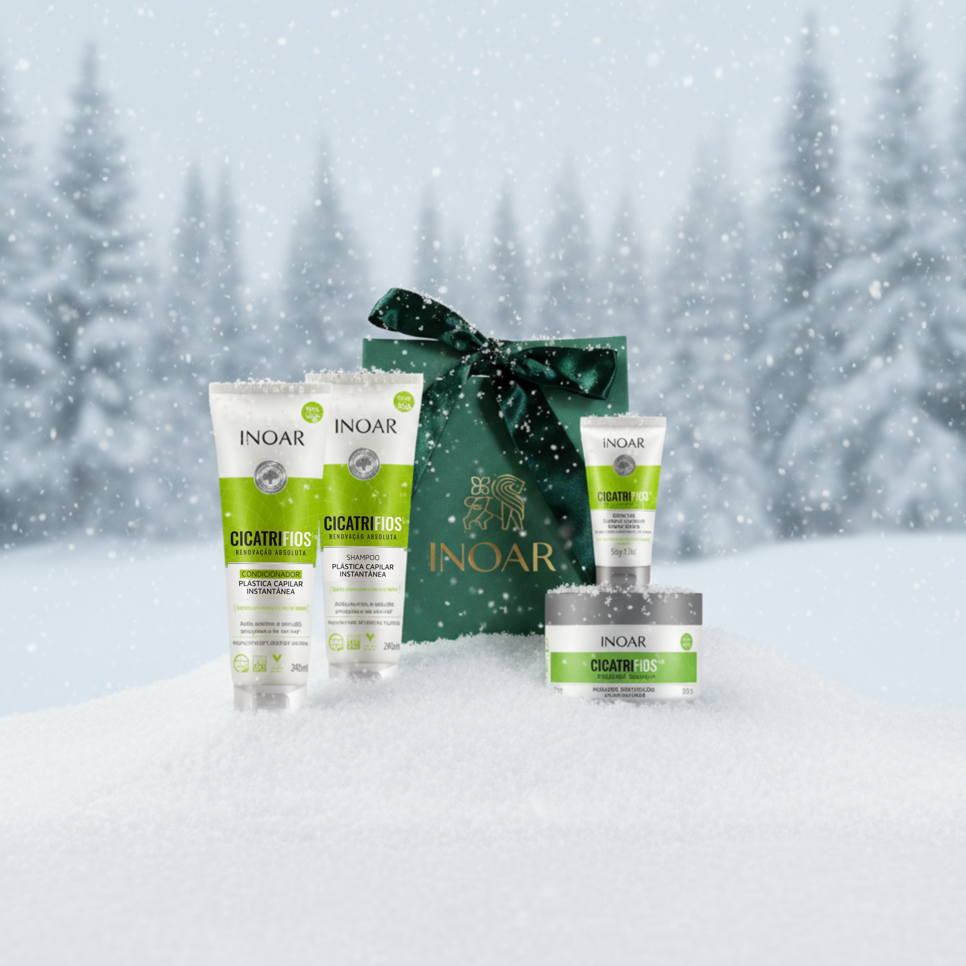 INOAR Kalėdinis Cicatrifios atkuriamasis rinkinys + DOVANA🎁