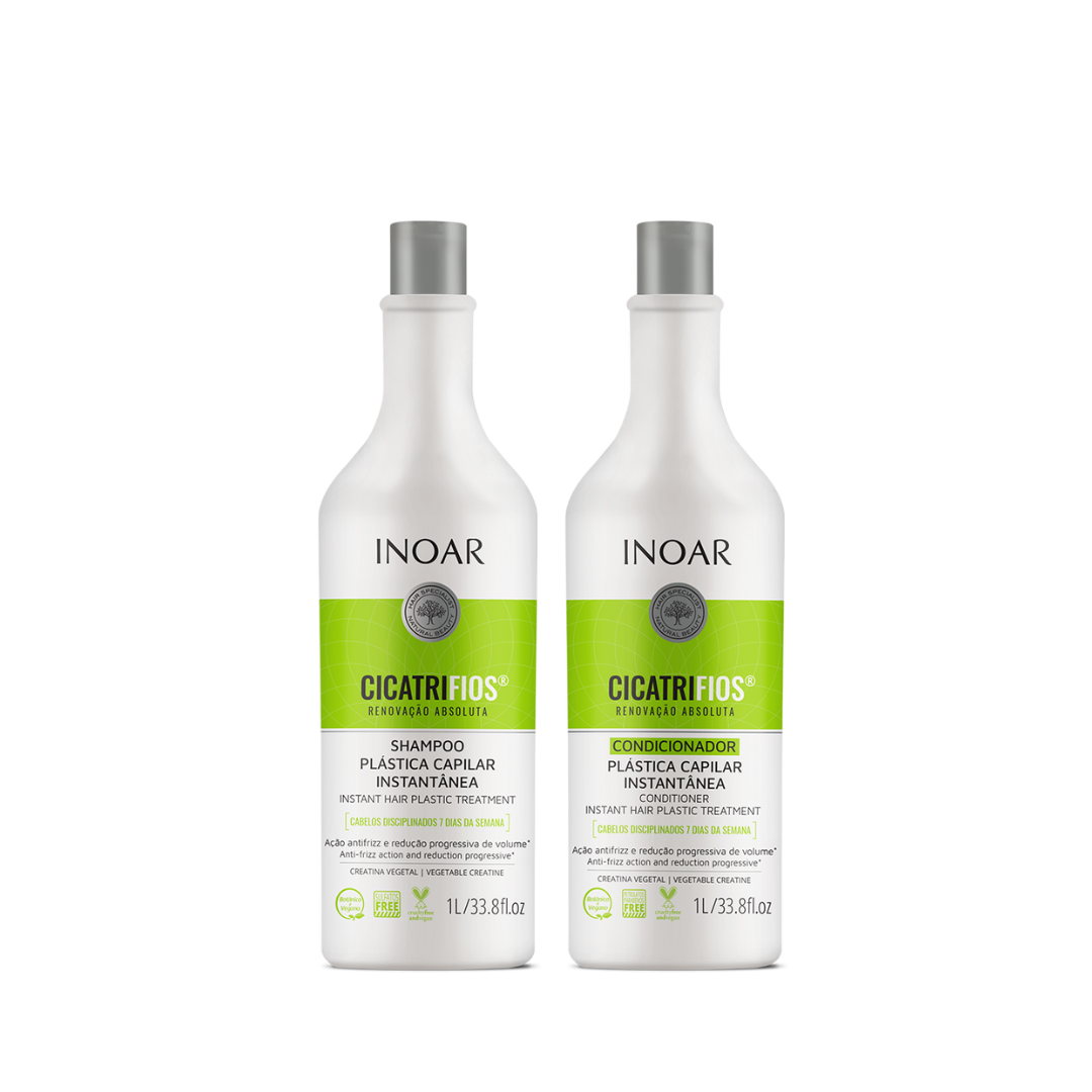 INOAR CicatriFios Duo Kit - plauko struktūrą atkuriantis priemonių rinkinys