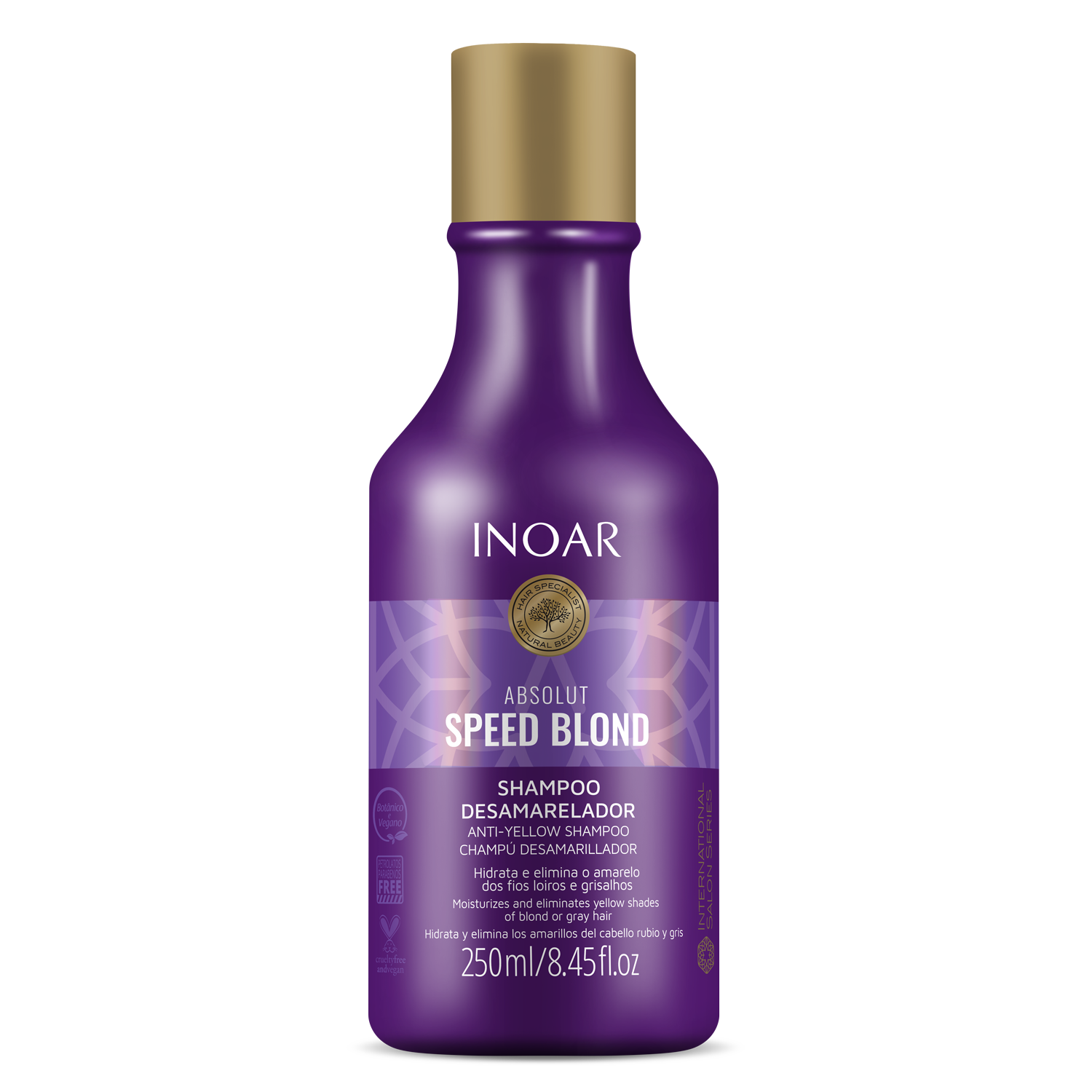 INOAR Absolut Speed Blond Shampoo - šampūnas šviesiems plaukams