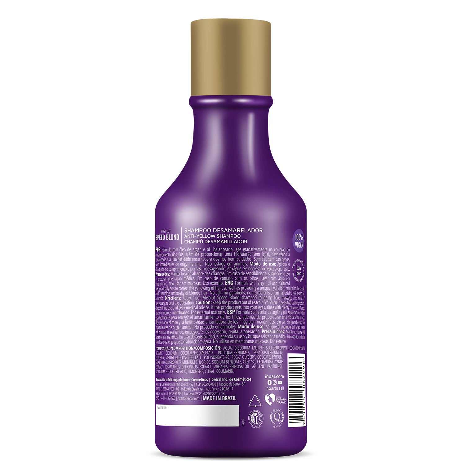 INOAR Absolut Speed Blond Duo Kit - priemonių rinkinys šviesiems plaukams