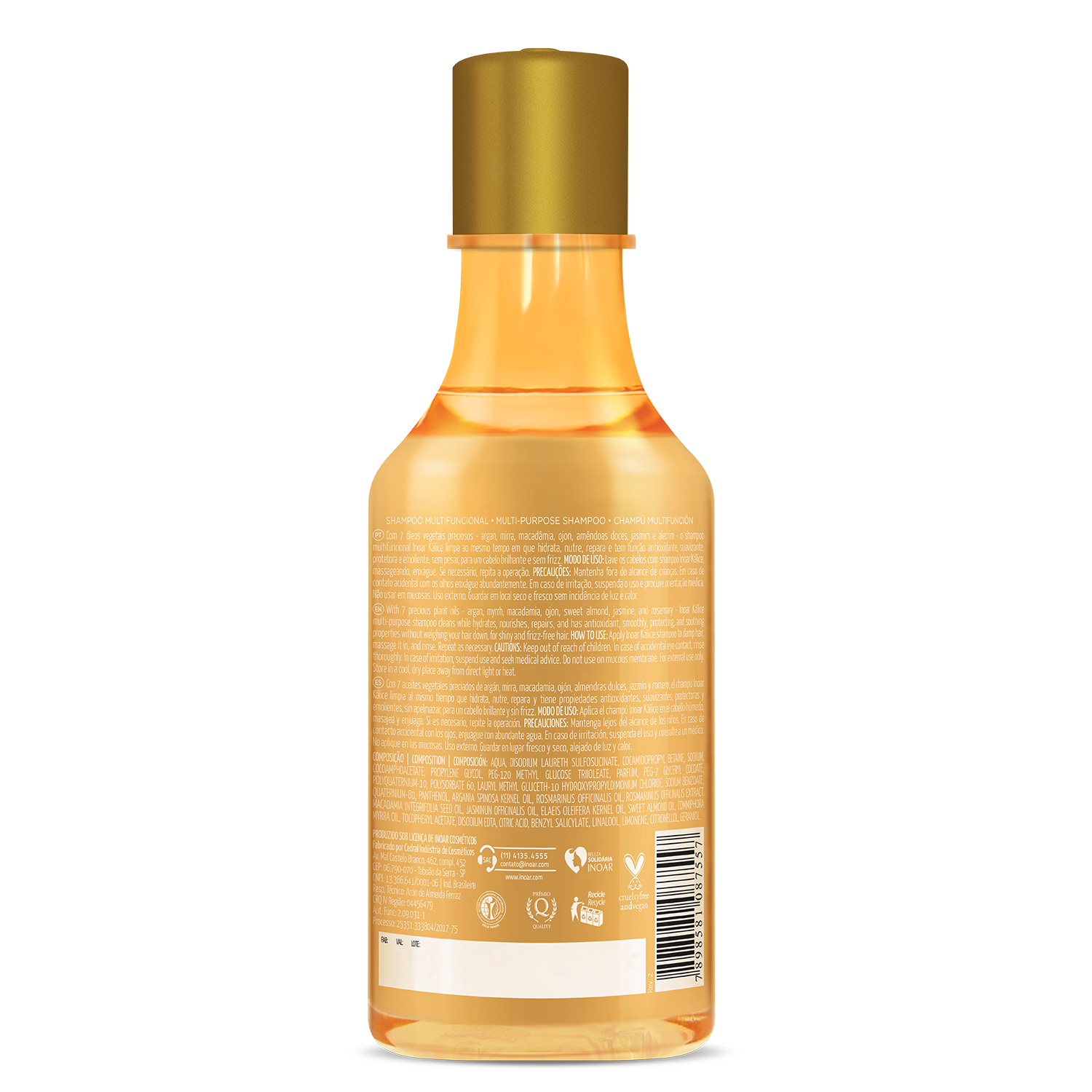 INOAR Kalice Multi-purpose Shampoo - daugiafunkcis plaukų šampūnas 250 ml