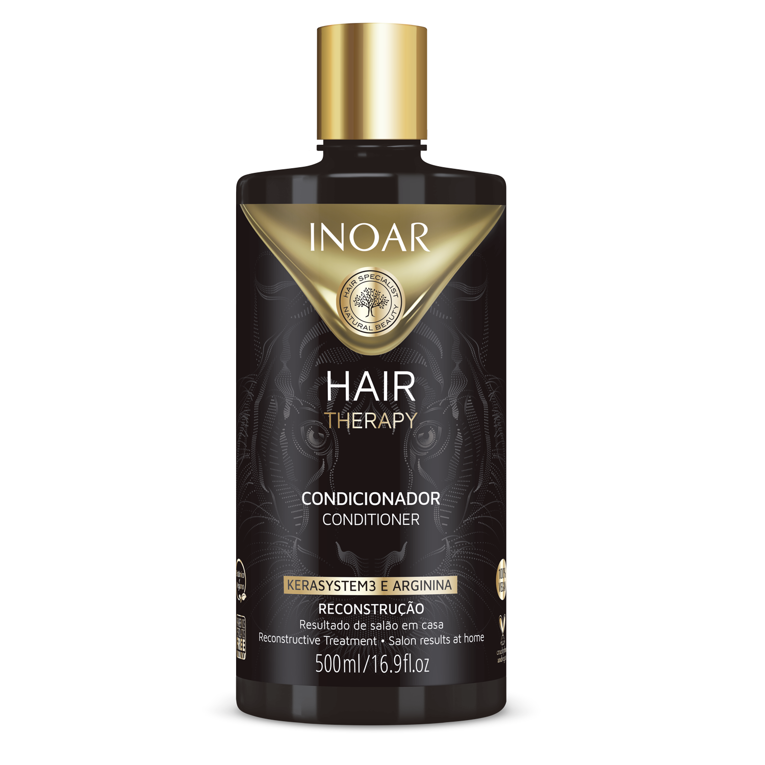 INOAR Hair Therapy Conditioner - plaukus puoselėjantis kondicionierius 500 ml