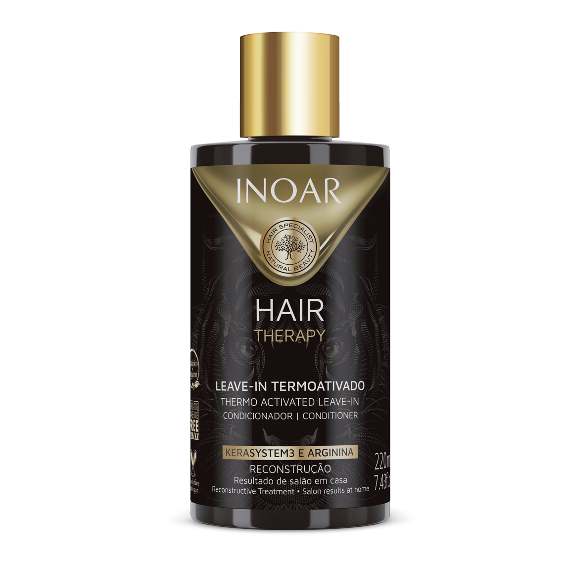 INOAR Hair Therapy Leav-in - plaukus puoselėjantis nenuplaunamas kondicionierius 220 ml