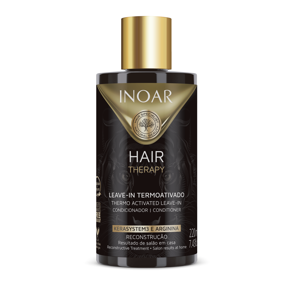 INOAR Hair Therapy Leave-in - plaukus puoselėjantis nenuplaunamas kondicionierius 220 ml