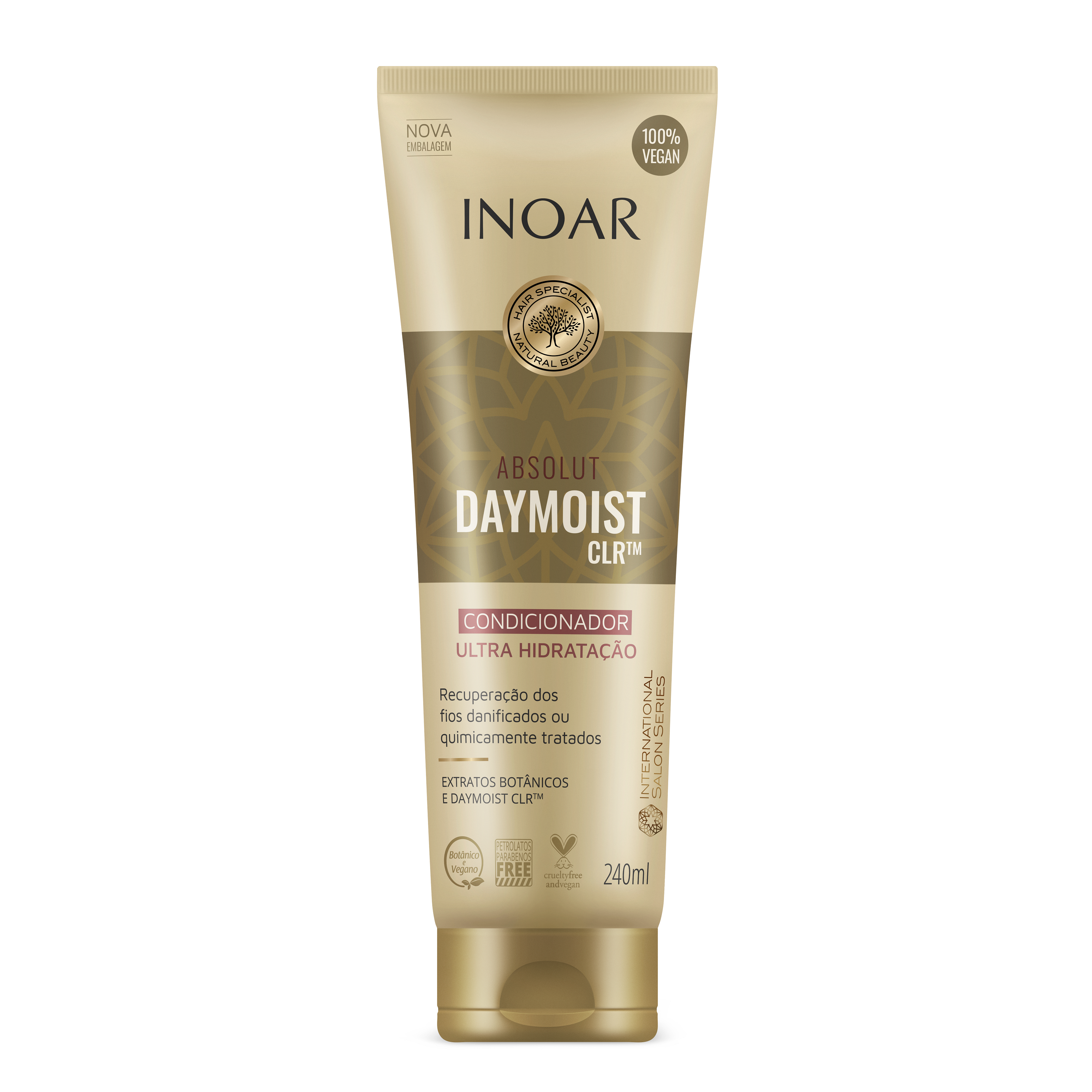 INOAR Absolut Daymoist Conditioner - kondicionierius chemiškai pažeistiems plaukams