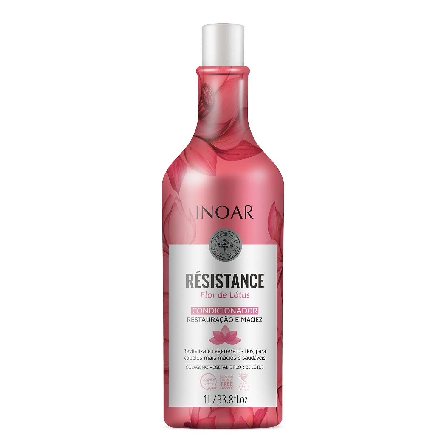 INOAR Resistance Flor de Lotus Conditioner - plaukus drėkinantis kondicionierius 1000 ml