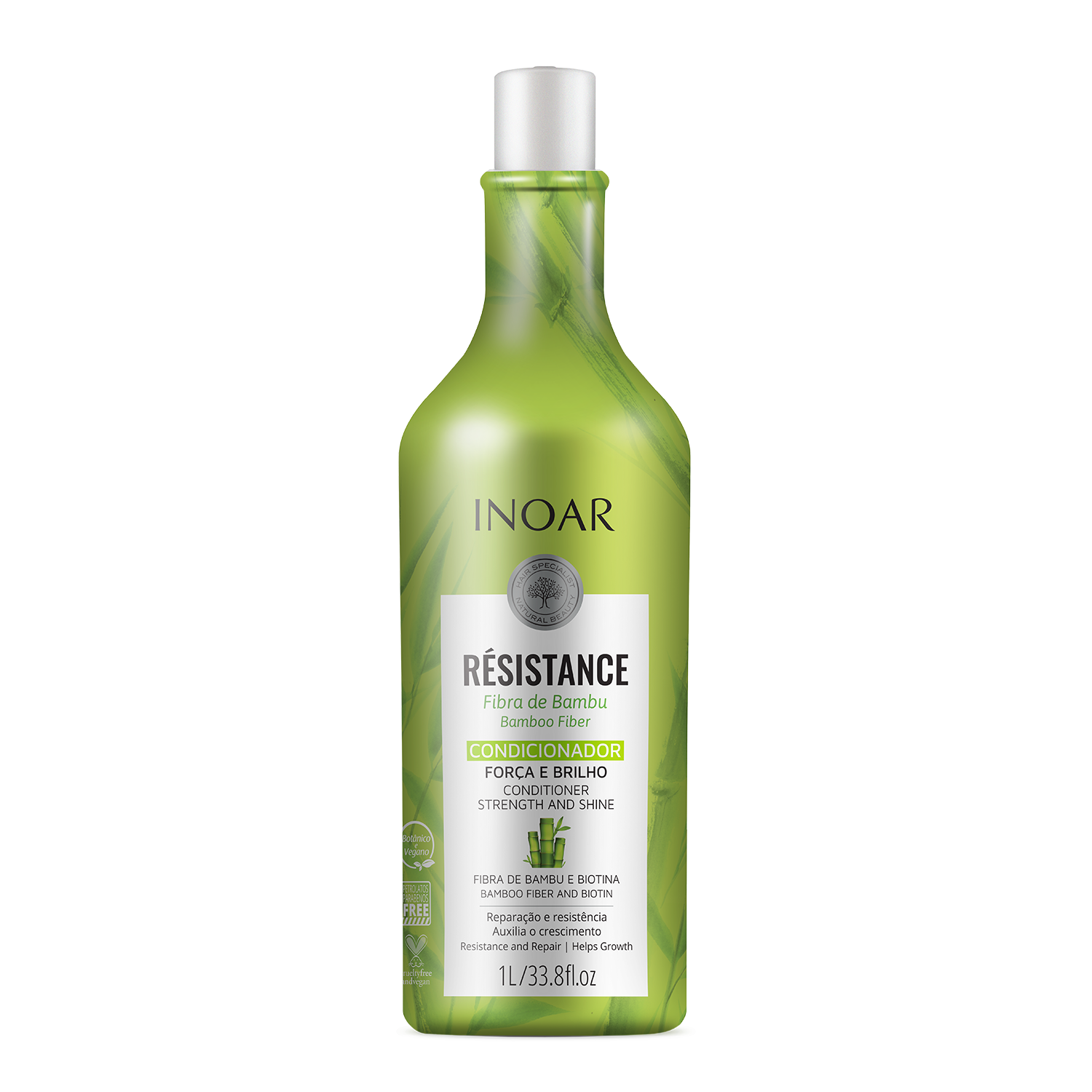 高級感 INOAR Resistance Fibra de Bambu Conditioner - plaukus ぬいぐるみ・マスコット