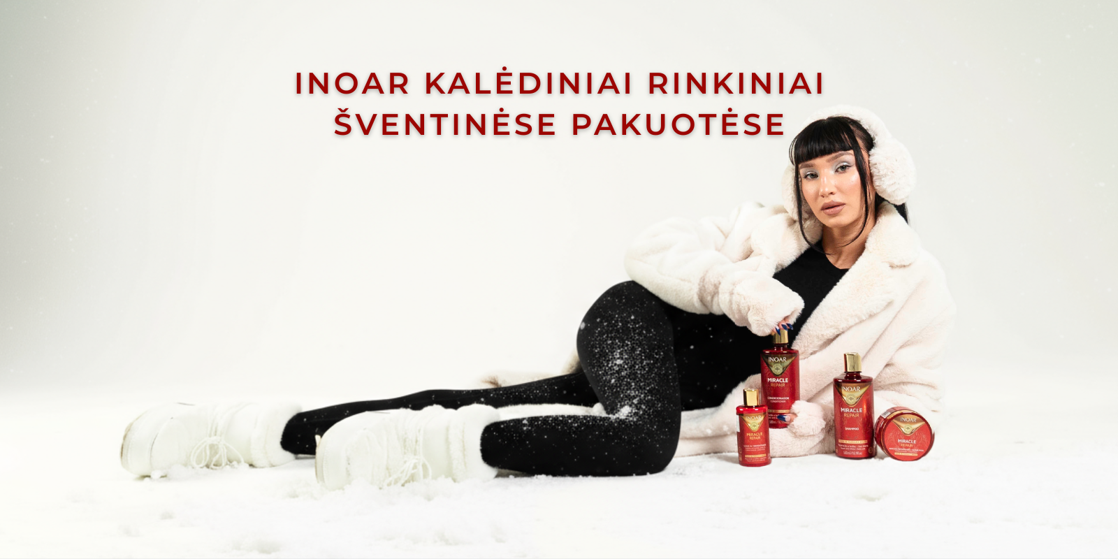 Geriausios Kalėdinės dovanos spindintiems plaukams: INOAR Kalėdiniai rinkiniai🎁