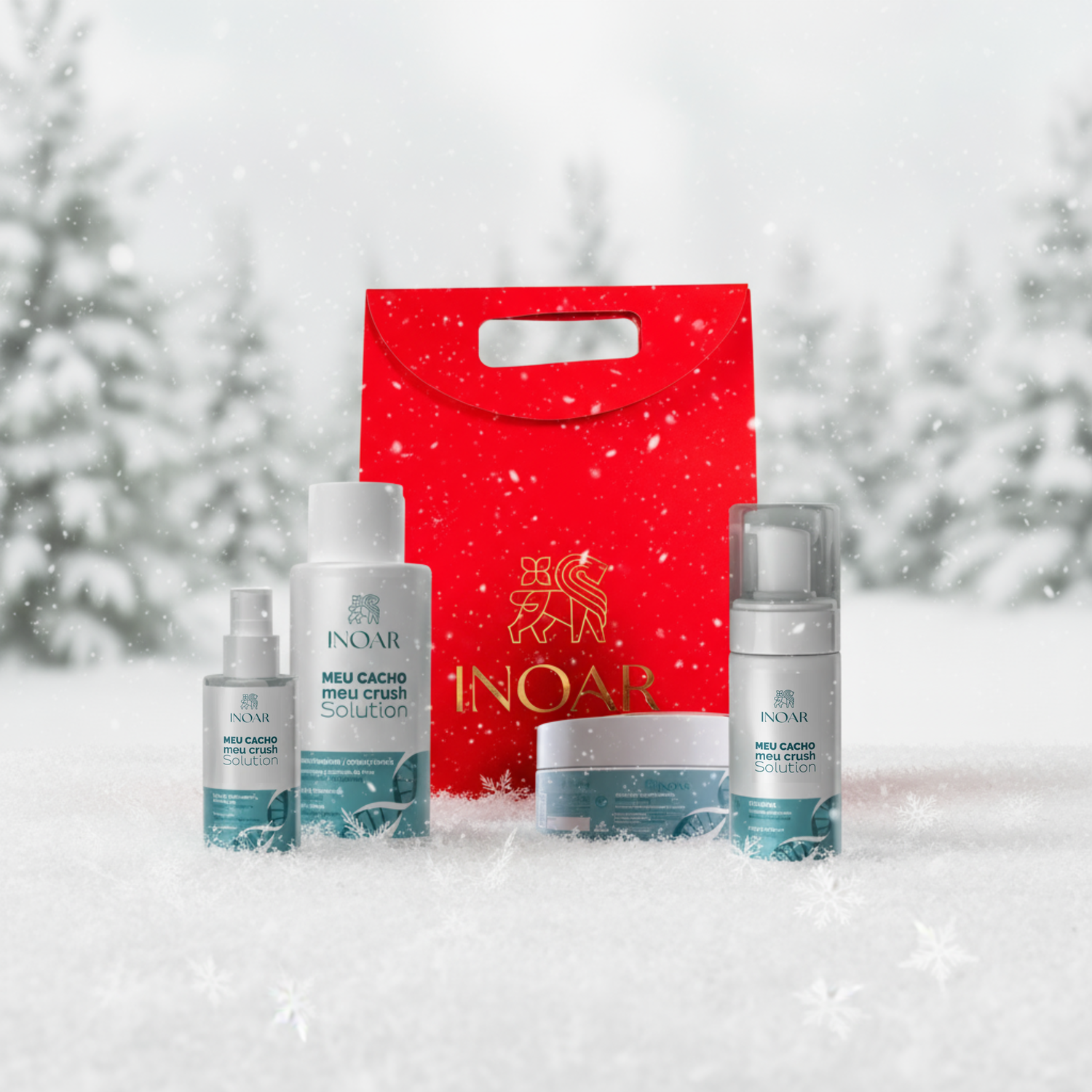 INOAR Kalėdinis intensyvios garbanų priežiūros rinkinys + DOVANA🎁