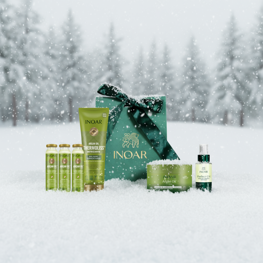 Inoar Kalėdinis plaukus glotninantis rinkinys + DOVANA🎁