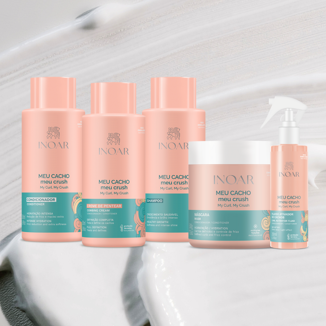 INOAR Garbanotų plaukų rutina