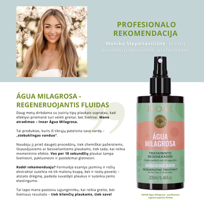 INOAR Água Milagrosa - purškiamas regeneruojantis fluidas 200 ml