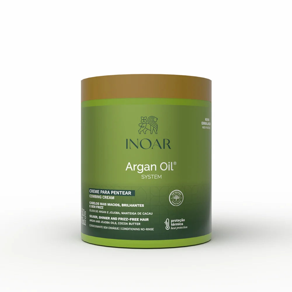 INOAR Argan Oil combing cream - plaukų kremas su argano aliejumi 500 g