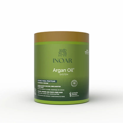 INOAR Argan Oil combing cream - plaukų kremas su argano aliejumi 500 g