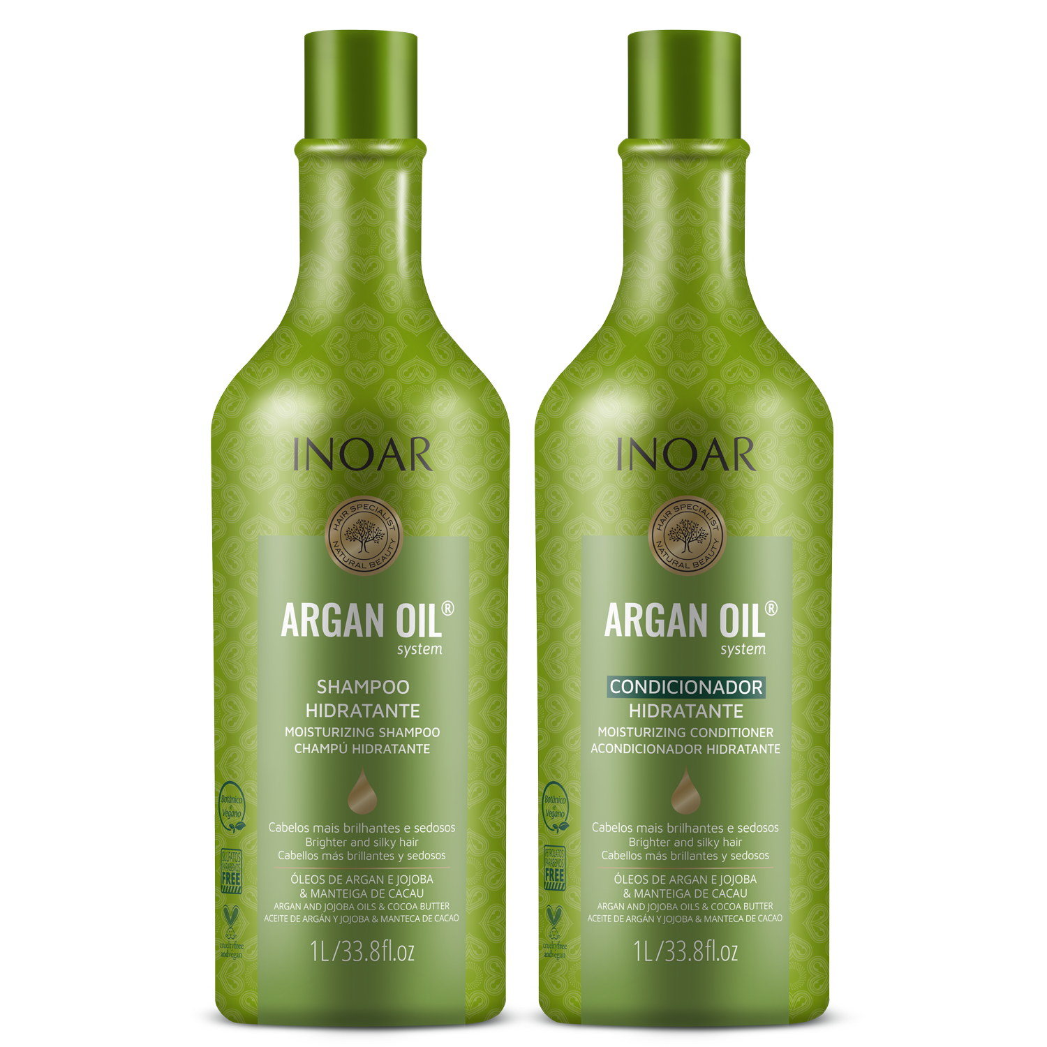 INOAR Argan Oil Duo Kit - intensyviai drėkinantis rinkinys su Argano aliejumi
