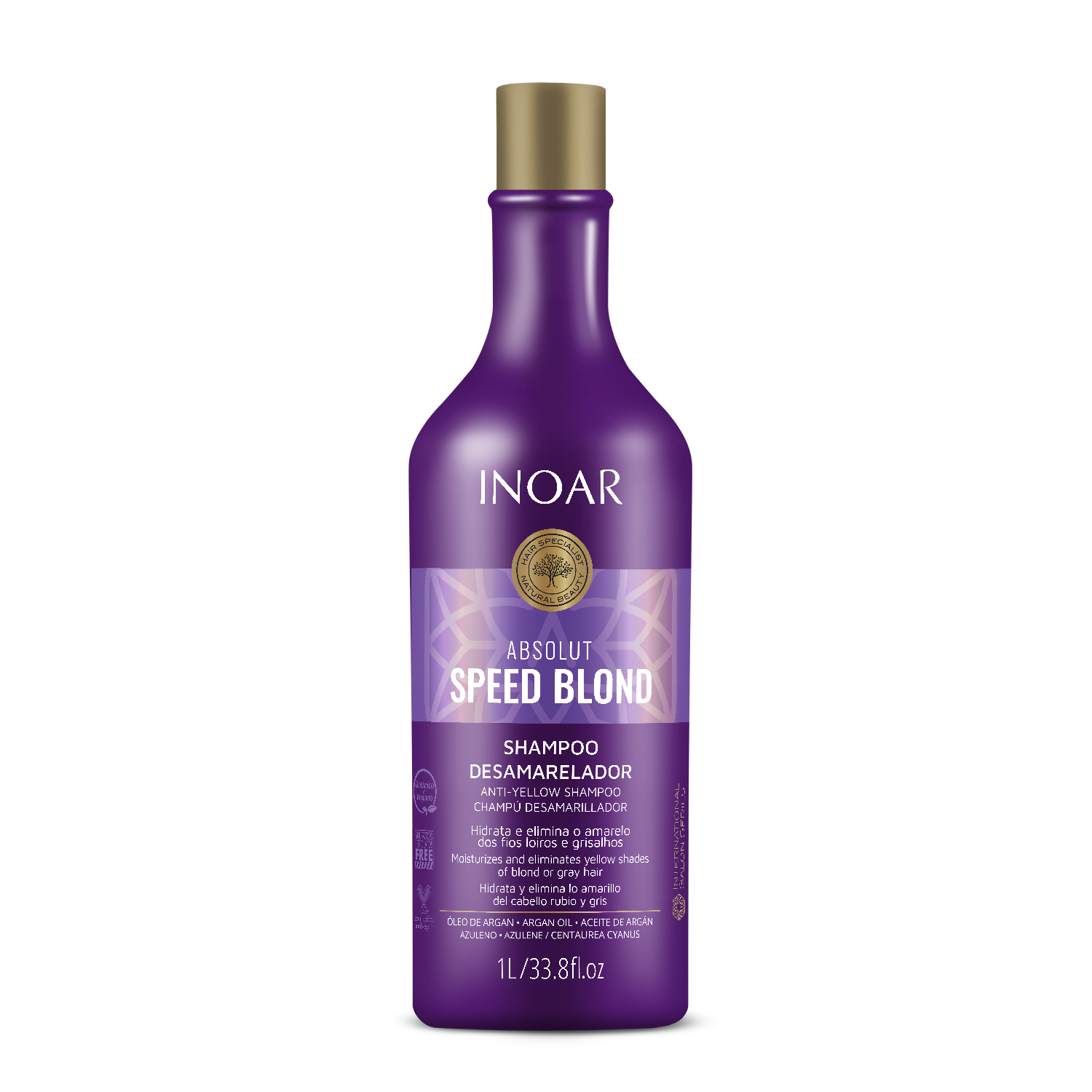INOAR Absolut Speed Blond Shampoo - šampūnas šviesiems plaukams