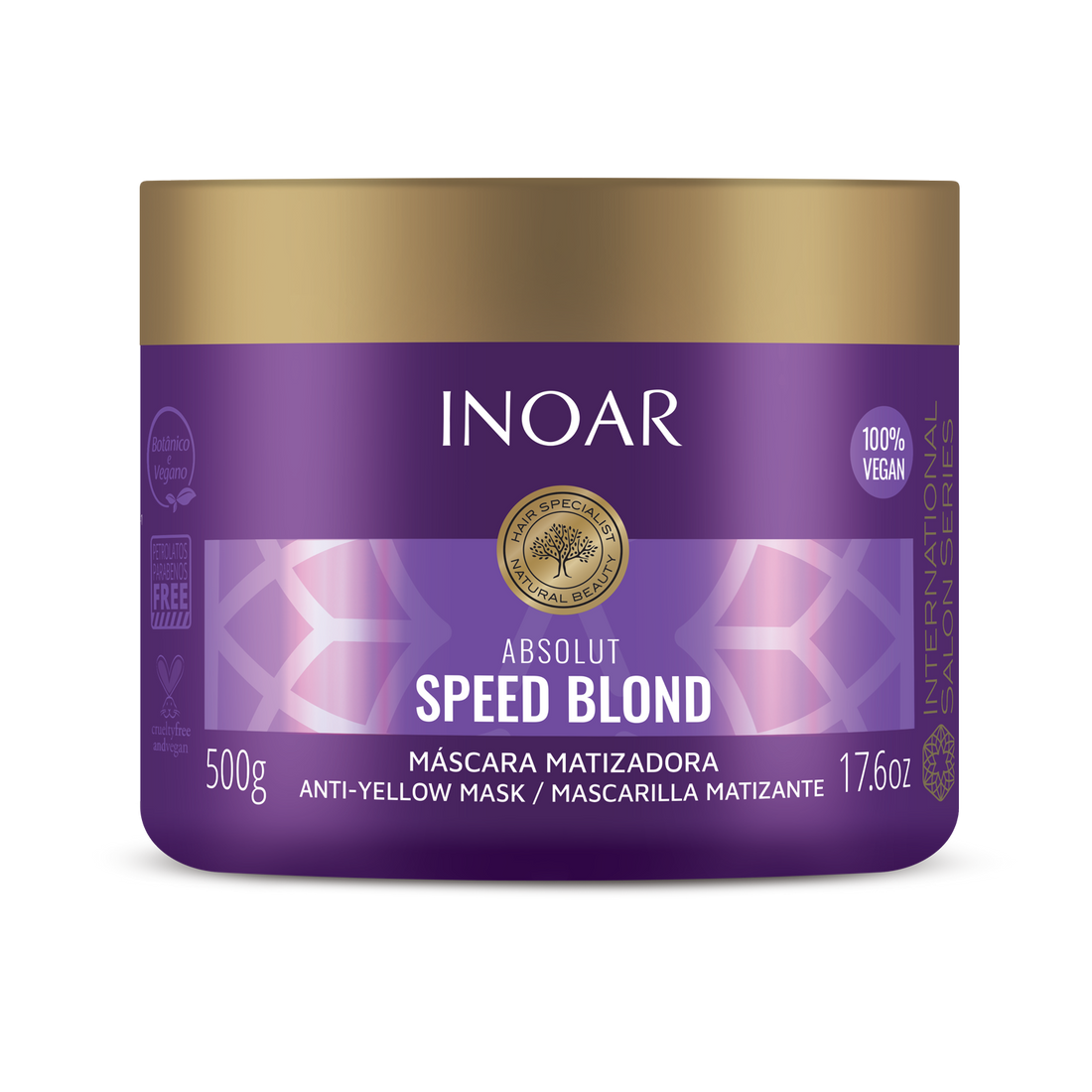 INOAR Speed Blond Mask - plaukų kaukė šviesiems plaukams 500 g