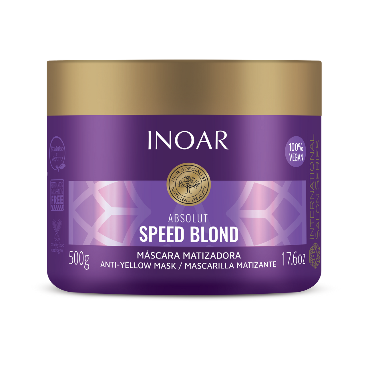 INOAR Speed Blond Mask - plaukų kaukė šviesiems plaukams 500 g