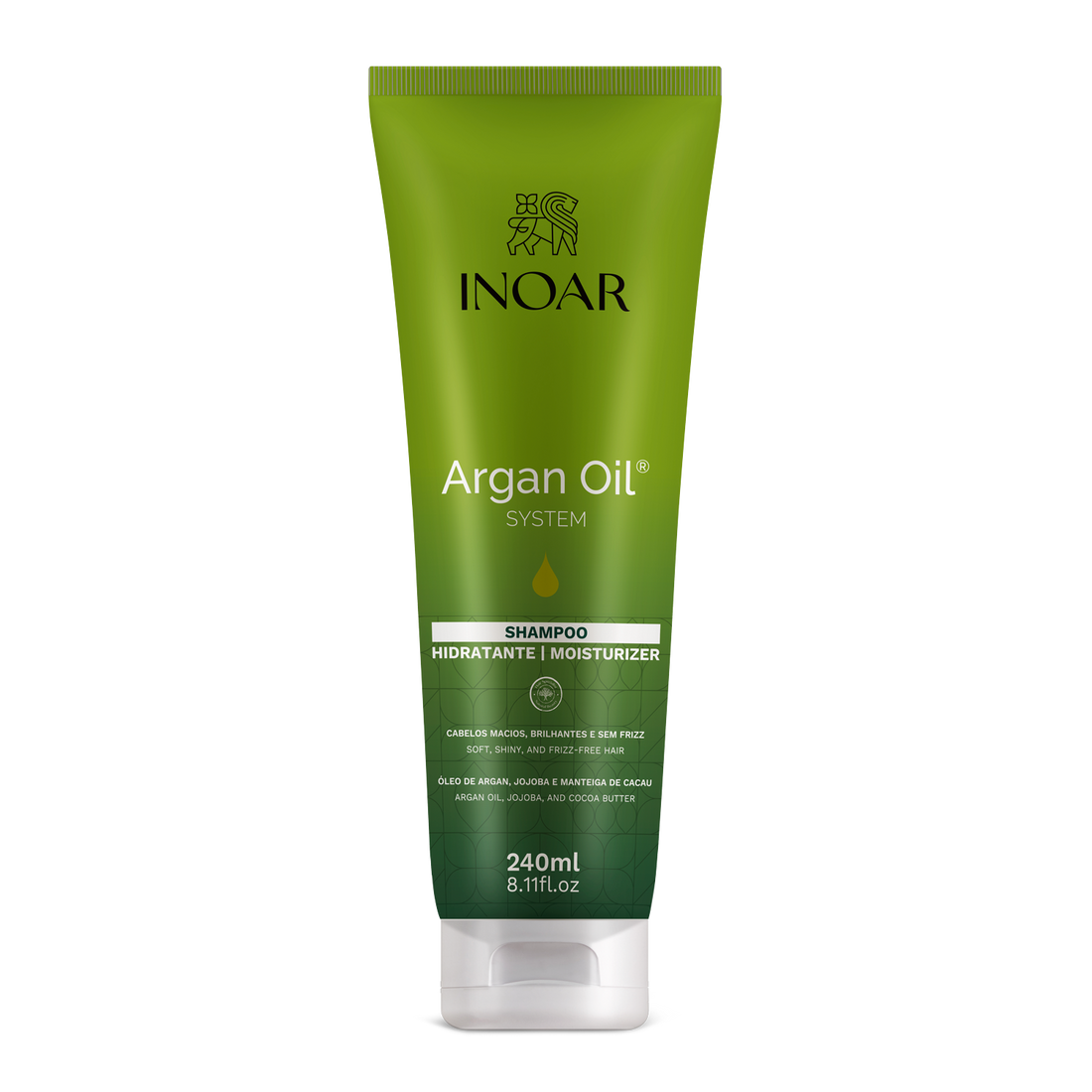 INOAR Argan Oil Shampoo - intensyviai drėkinatis šampūnas su Argano aliejumi