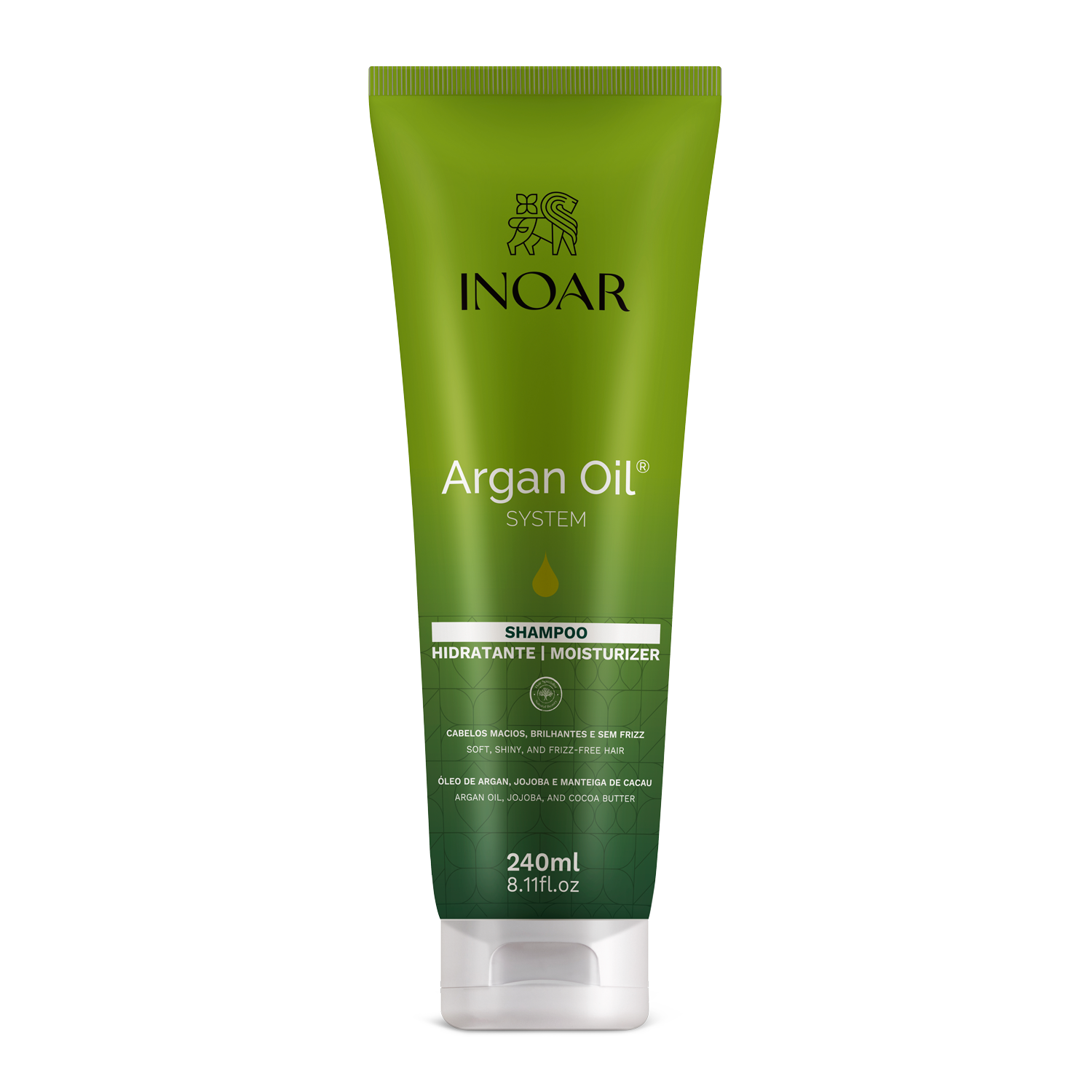 INOAR Argan Oil Shampoo - intensyviai drėkinatis šampūnas su Argano aliejumi