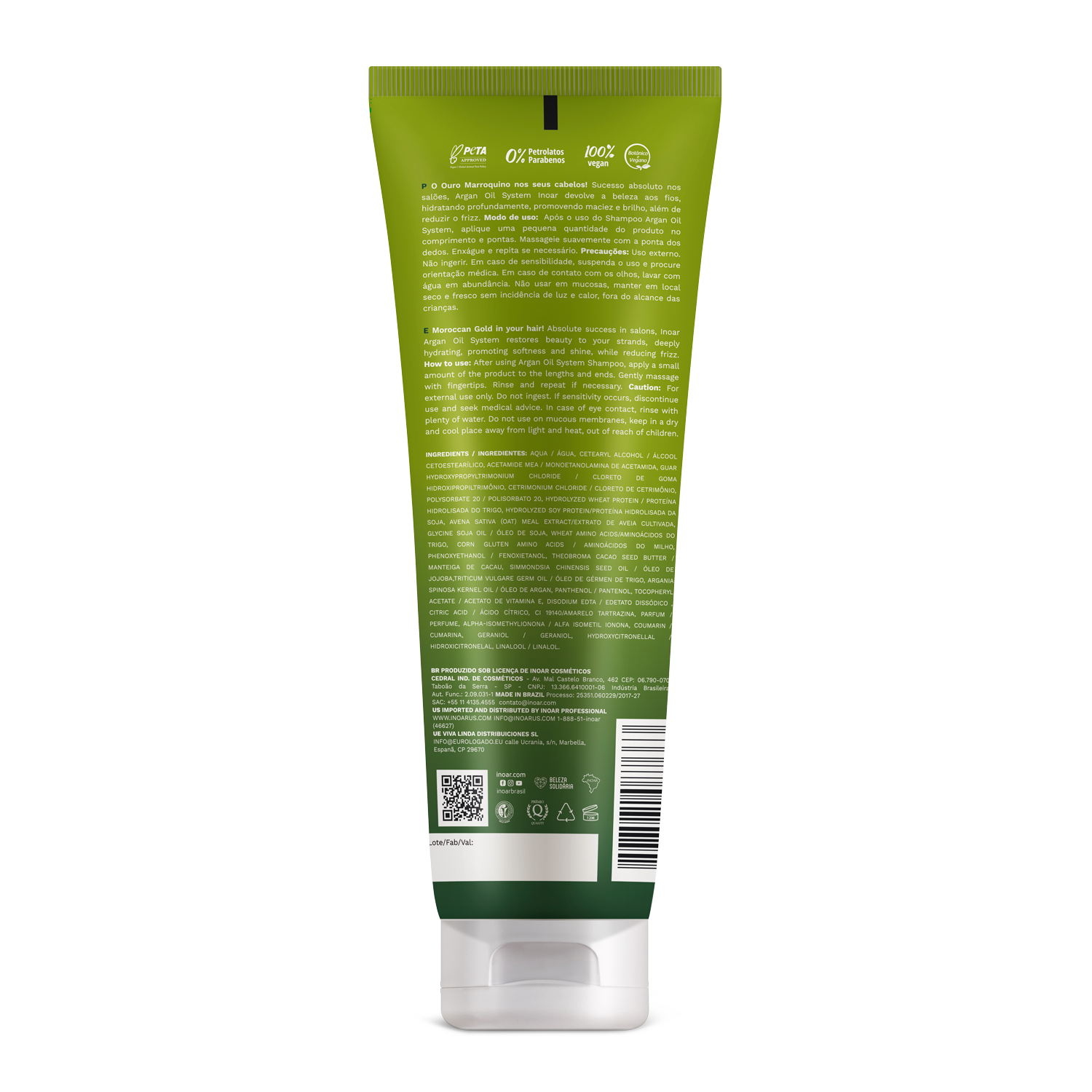 INOAR Argan Oil Conditioner - intensyviai drėkinantis kondicionierius su Argano aliejumi