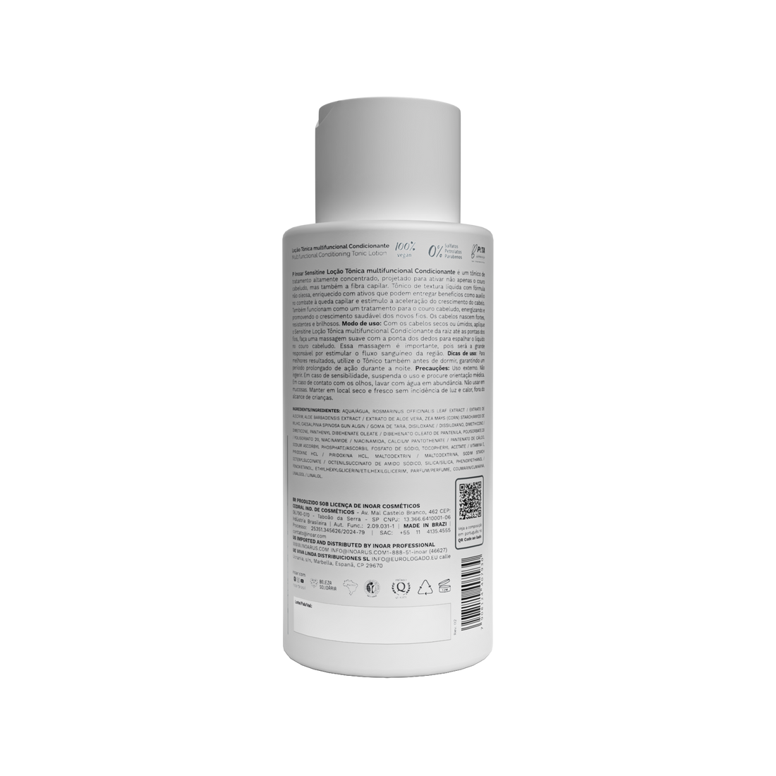 INOAR Sensitine - plaukus valantis kremas (3 in 1) 400 ml