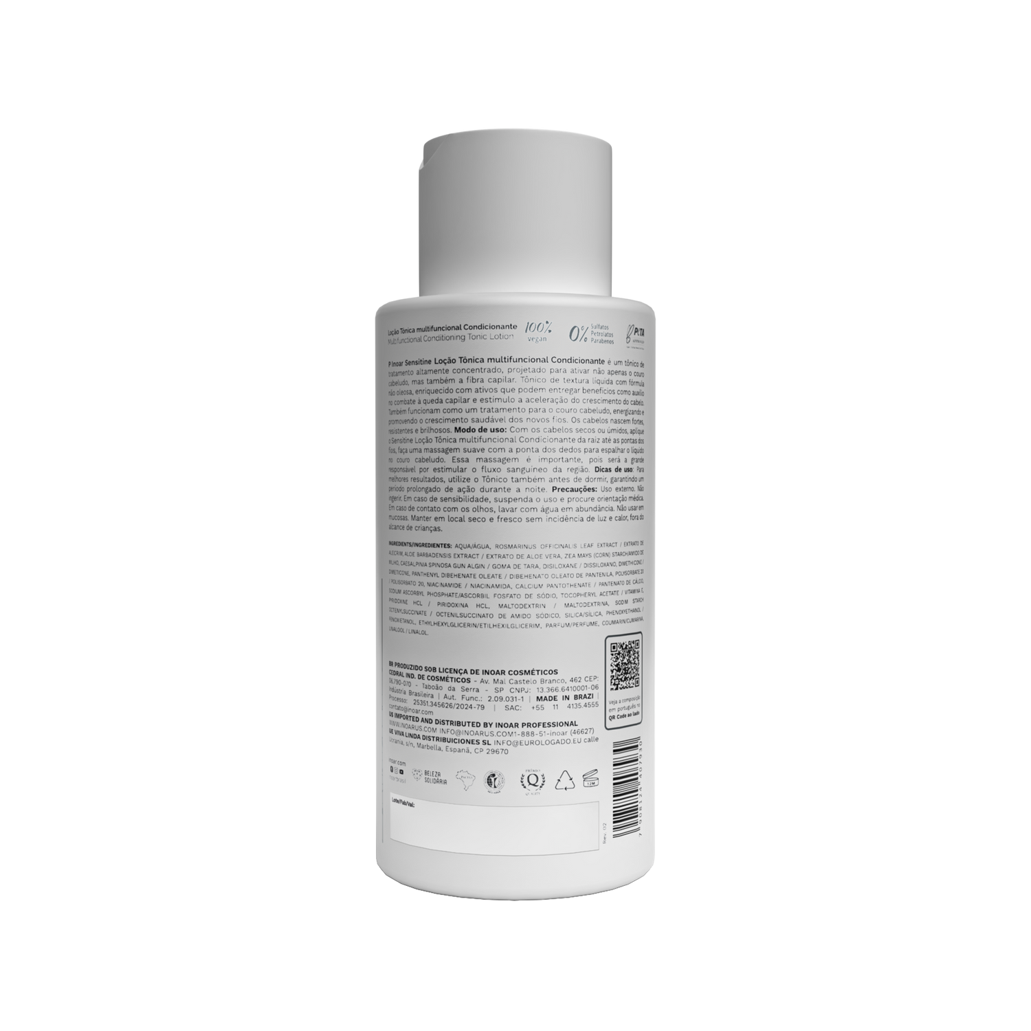 INOAR Sensitine - plaukus valantis kremas (3 in 1) 400 ml