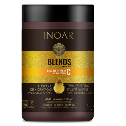 INOAR Blends Mask - kaukė su vitaminu C 250 g