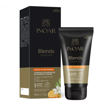 🎁 INOAR Blends Leave-in - nenuplaunamas balzamas su vitaminu C (100% off)