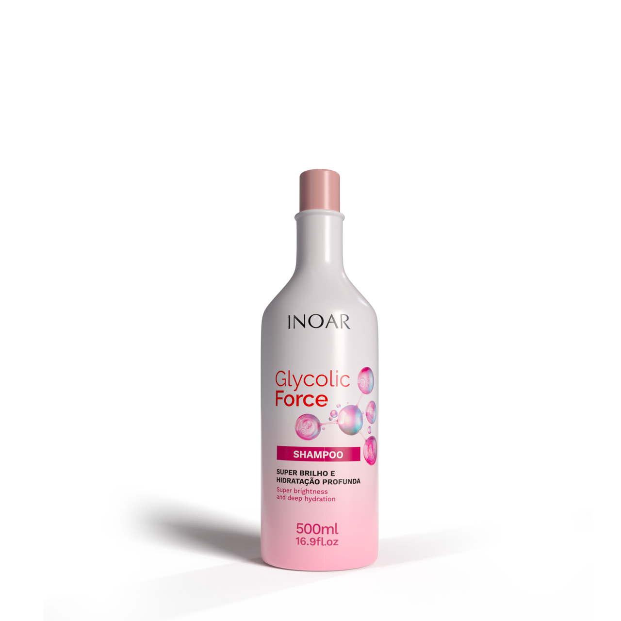 INOAR Glycolic Force Shampoo - šampūnas porėtam plaukui