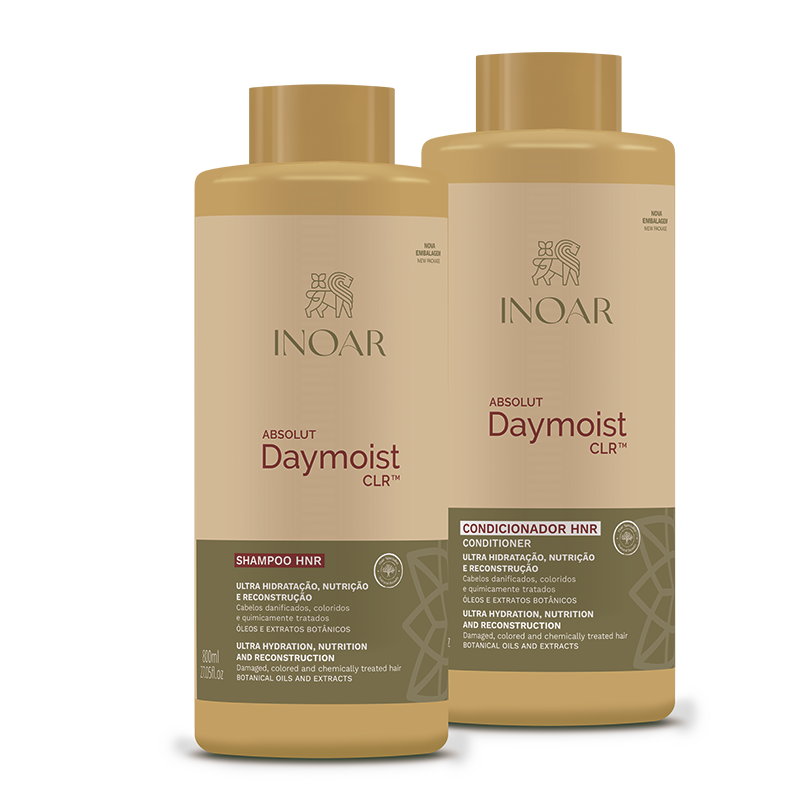 INOAR Absolut Daymoist Duo Kit - priemonių rinkinys chemiškai pažeistiems plaukams