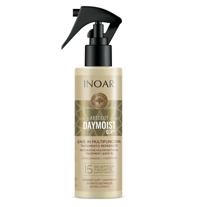 INOAR Absolut DayMoist CLR TM leave-in - nenuplaunamas kondicionierius pažeistiems plaukams 200 ml