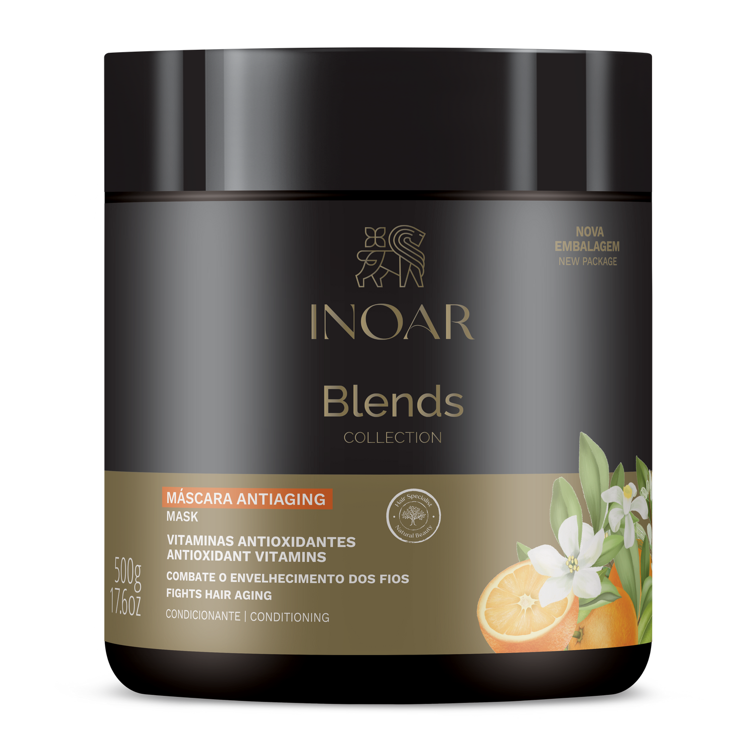 INOAR Blends Mask - kaukė su vitaminu C 250 g